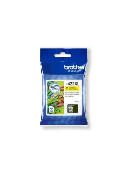 Brother LC422XLY | Ink Cartridge | Yellow Brother LC422XLY | Ink Cartridge | Yellow