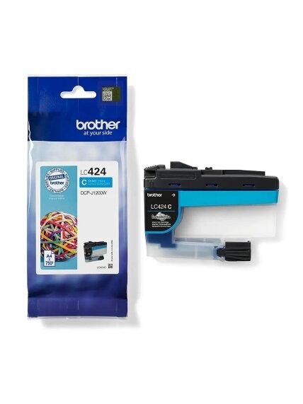 Brother LC424C | Ink Cartridge | Cyan 1 Brother LC424C | Ink Cartridge | Cyan 1