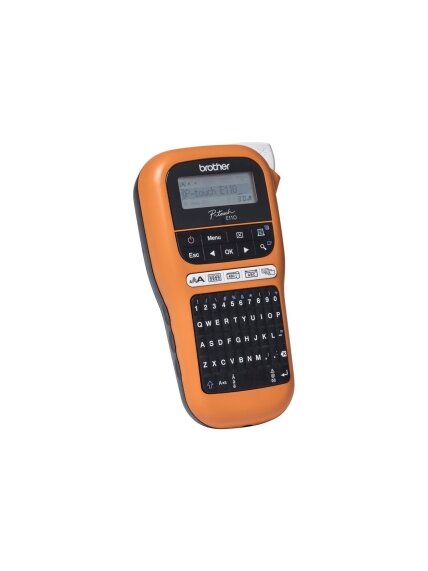 Brother PTE110VP | Thermal | Label Printer | Orange 3 Brother PTE110VP | Thermal | Label Printer | Orange 3