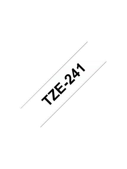 Brother | TZ-241 Laminated Tape | Black on White | TZe | 8 m | 1.8 cm 4 Brother | TZ-241 Laminated Tape | Black on White | TZe | 8 m | 1.8 cm 4