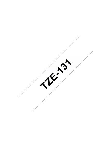 Brother | TZe-131 Laminated Tape | Black on Clear | TZe | 8 m | 1.2 cm 3