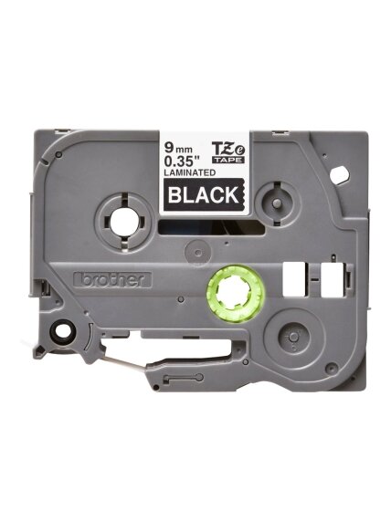 Brother | TZe-325 Laminated Tape | White on Black | TZe | 8 m | 9 cm 2