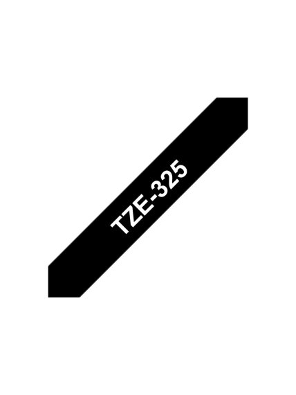 Brother | TZe-325 Laminated Tape | White on Black | TZe | 8 m | 9 cm 4 Brother | TZe-325 Laminated Tape | White on Black | TZe | 8 m | 9 cm 4
