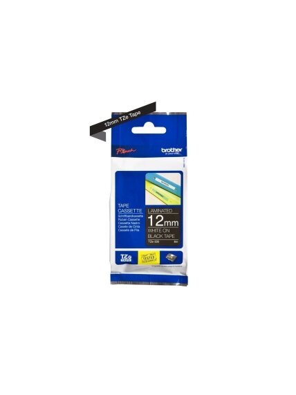 Brother | TZe-335 Laminated Tape | White on Black | TZe | 8 m | 1.2 cm 1 Brother | TZe-335 Laminated Tape | White on Black | TZe | 8 m | 1.2 cm 1
