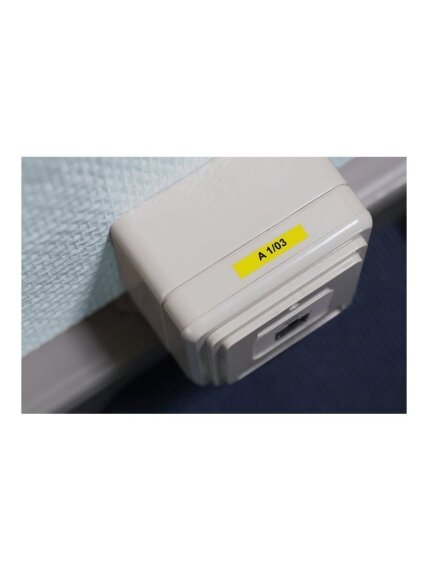 Brother | TZe-611 Laminated Tape | Black on Yellow | TZe | 8 m | 6 cm 3