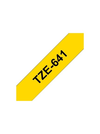 Brother | TZe-641 Laminated Tape | Black On Yellow | TZe | 8 m | 1.8 cm 4 Brother | TZe-641 Laminated Tape | Black On Yellow | TZe | 8 m | 1.8 cm 4