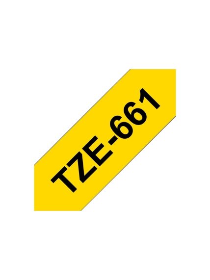 Brother | TZe-661 Laminated Tape | Black on Yellow | TZe | 8 m | 3.6 cm 1 Brother | TZe-661 Laminated Tape | Black on Yellow | TZe | 8 m | 3.6 cm 1