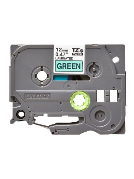 Brother | TZe-731 Laminated Tape | Black on Green | TZe | 8 m | 1.2 cm 2