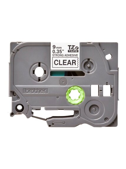 Brother | TZe-S121 Strong Adhesive Laminated Tape | Black on Clear | TZe | 8 m | 9 cm 2 Brother | TZe-S121 Strong Adhesive Laminated Tape | Black on Clear | TZe | 8 m | 9 cm 2