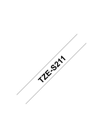 Brother | TZe-S211 Strong Adhesive Laminated Tape | Black on White | TZe | 8 m | 6 cm 7 Brother | TZe-S211 Strong Adhesive Laminated Tape | Black on White | TZe | 8 m | 6 cm 7
