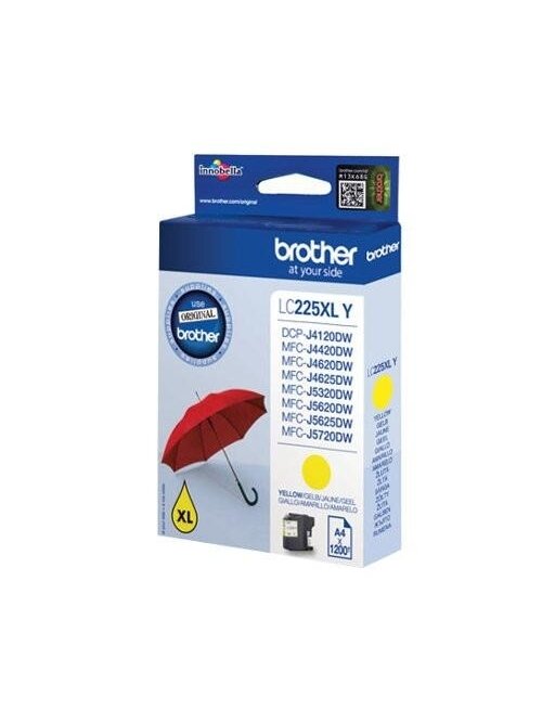 Brother LC225XLY | Ink Cartridge | Yellow 4 Brother LC225XLY | Ink Cartridge | Yellow 4