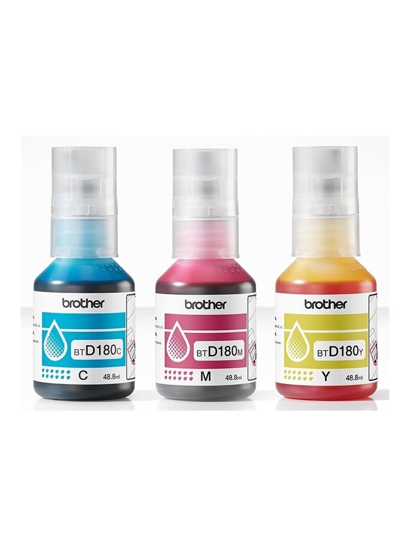 Brother BTD180CL | Ink refill | Yellow, Cyan, Magenta 2 Brother BTD180CL | Ink refill | Yellow, Cyan, Magenta 2