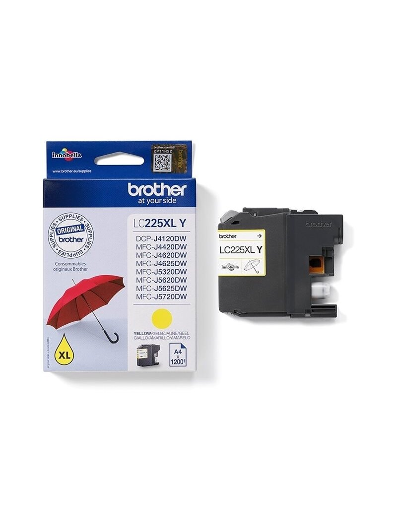 Brother LC225XLY | Ink Cartridge | Yellow 3 Brother LC225XLY | Ink Cartridge | Yellow 3