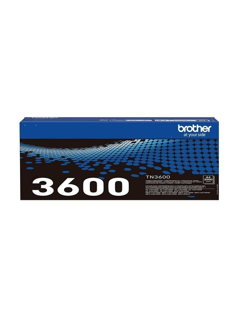 Brother TN-3600 Genuine Toner Cartridge, Black | Brother Brother | TN-3600 | Brother TN3600 - black - original - toner cartridge | Ink cartridge | Black