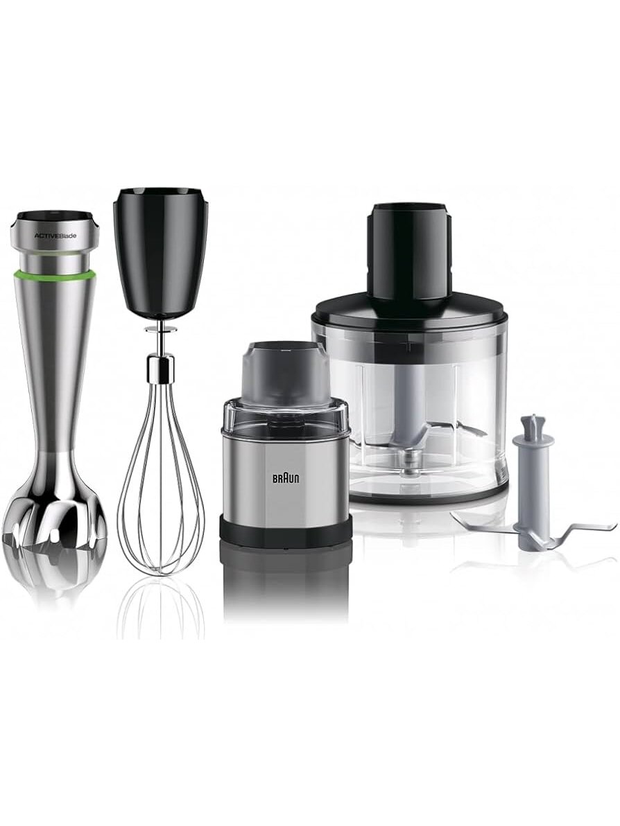 Braun | Hand Blender | MQ9138XI MultiQuick 9 | Hand Blender | 1200 W | Number of speeds 3 | Chopper | Ice crushing | Black/Stainless Steel