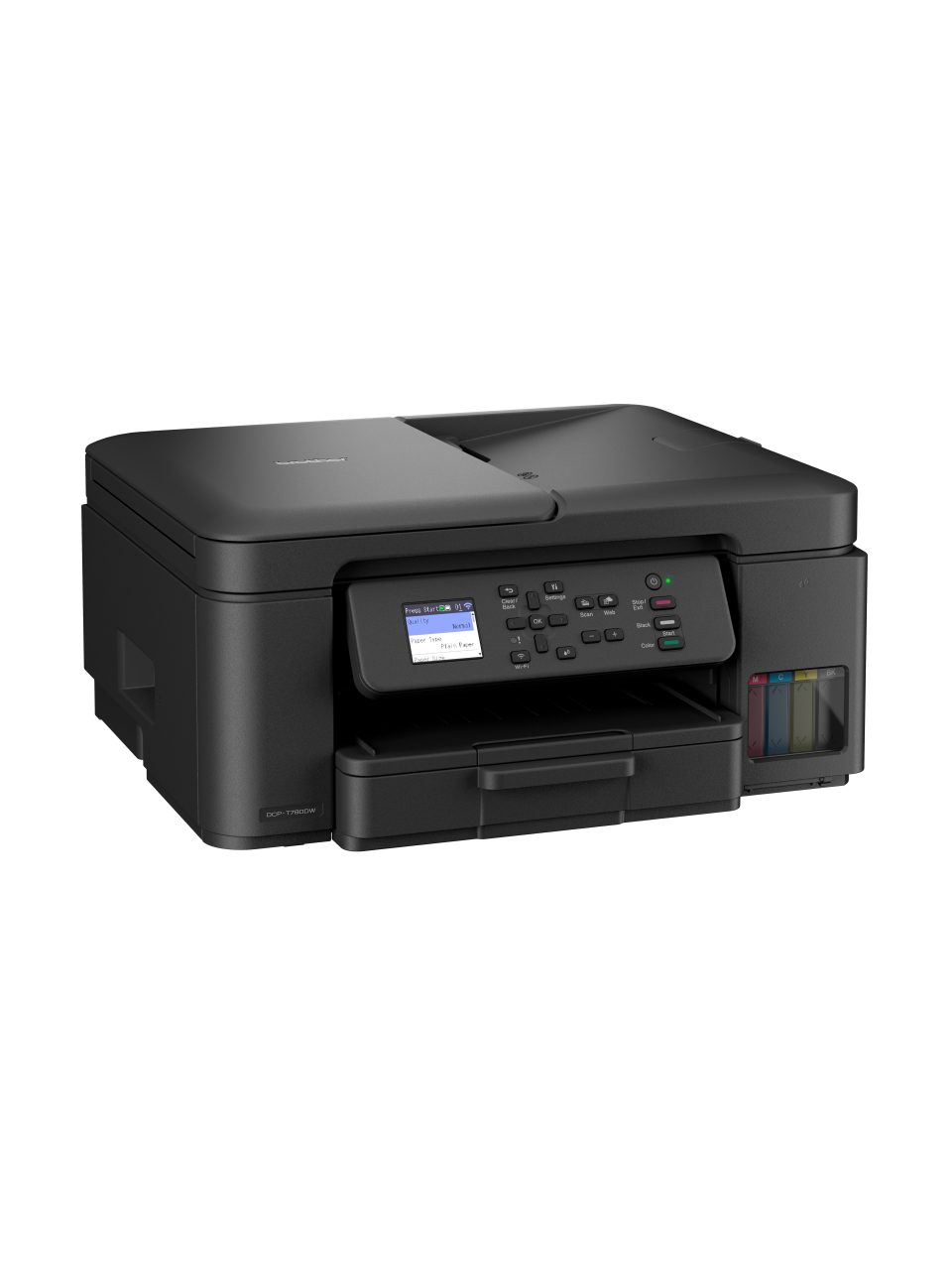 Brother | Wireless Printer with ADF | DCP-T780DW | Inkjet | Colour | 3-in-1 | A4 | Wi-Fi | Black 2 Brother | Wireless Printer with ADF | DCP-T780DW | Inkjet | Colour | 3-in-1 | A4 | Wi-Fi | Black 2