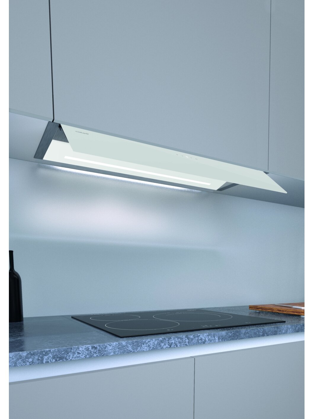 CATA | Hood | RENOVA PURE AIR MNV90 GWH | Canopy | Width 90 cm | Mechanical control | LED | Stainless steel 3 CATA | Hood | RENOVA PURE AIR MNV90 GWH | Canopy | Width 90 cm | Mechanical control | LED | Stainless steel 3