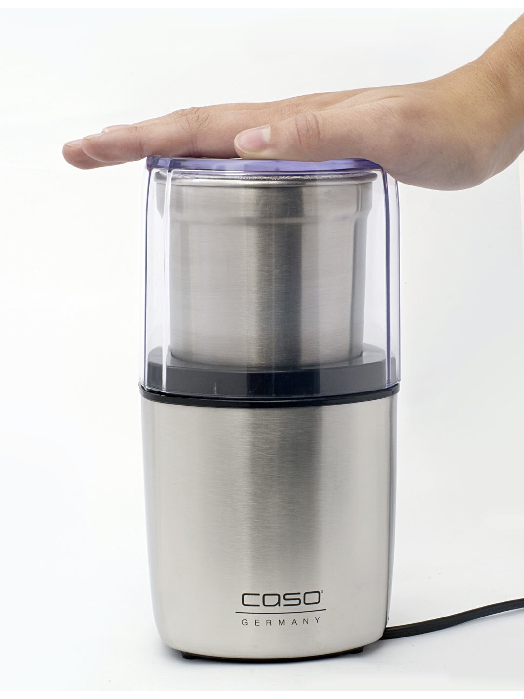Caso | Electric coffee grinder | 1830 | 200 W W | Lid safety switch | Number of cups 8 pc(s) | Stainless steel 7