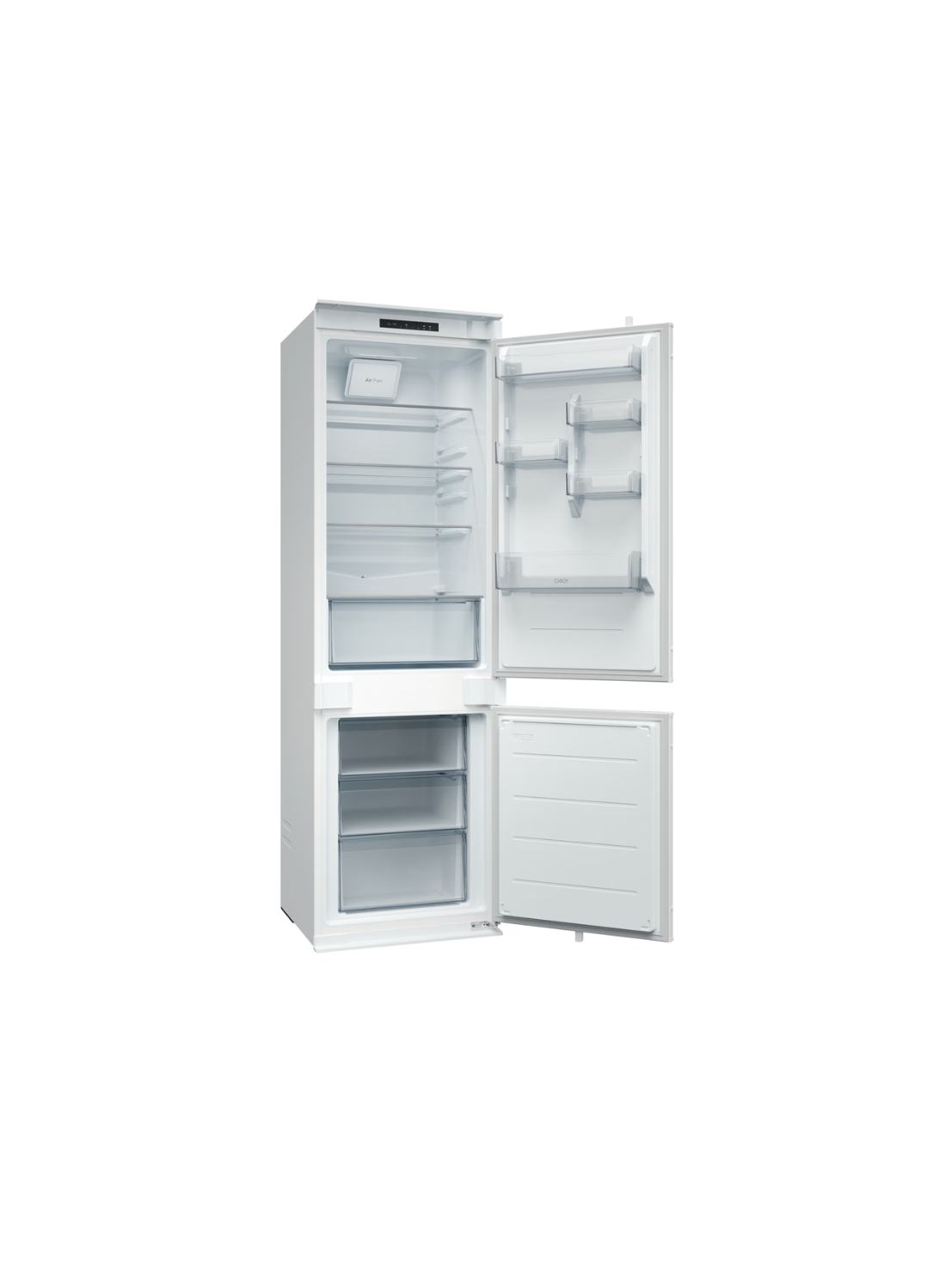 Candy Refrigerator | ECNBQL3518EV | Energy efficiency class E | Built-in | Combi | Height 177.3 cm | Fridge net capacity 194 L | Freezer net capacity 74 L | 35 dB | White 3