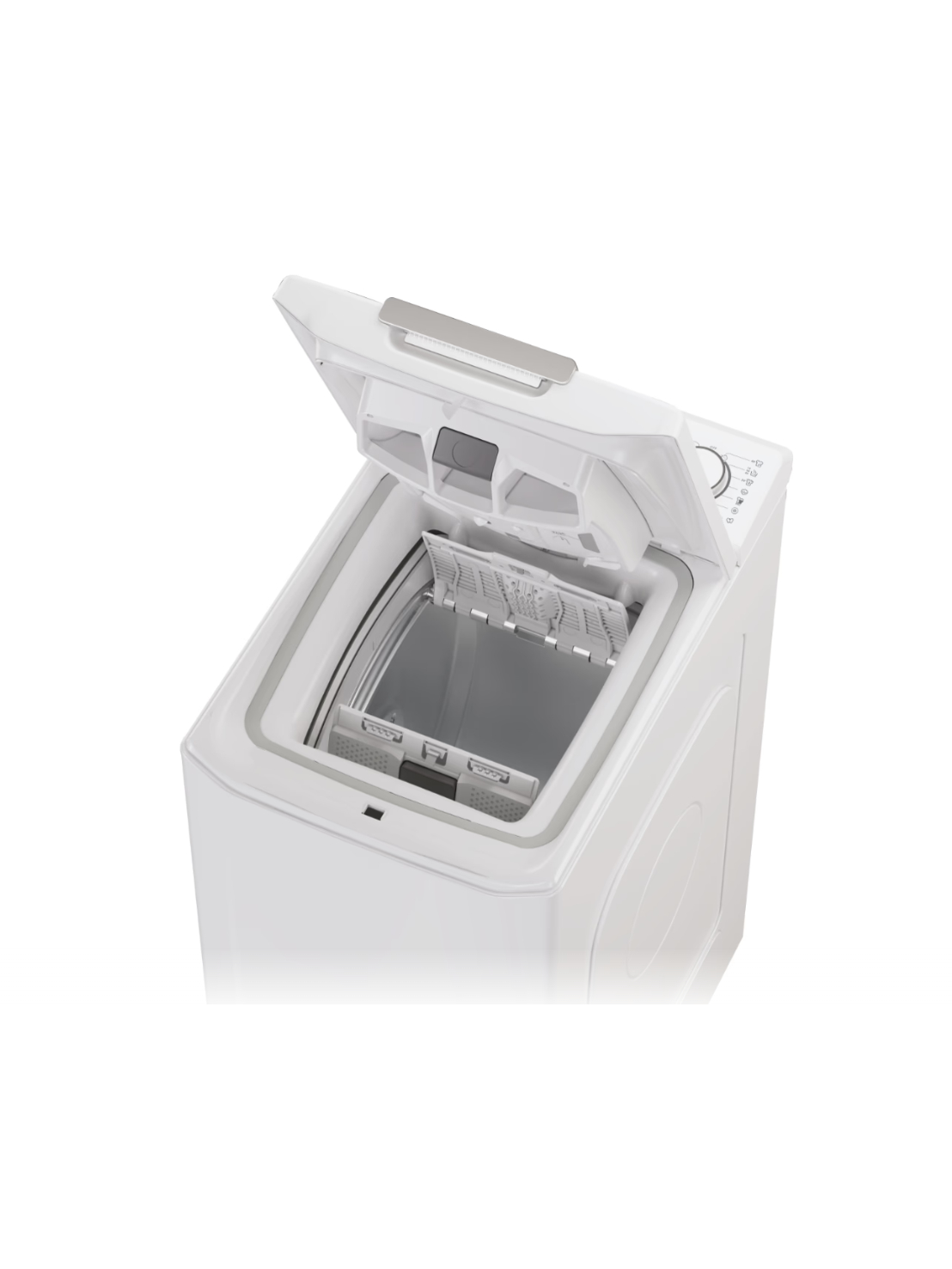 Candy Washing Machine | TCA284TM5-S | Energy efficiency class A | Top loading | Washing capacity 8 kg | 1200 RPM | Depth 60 cm | Width 41 cm | Display | Digit | White 5 Candy Washing Machine | TCA284TM5-S | Energy efficiency class A | Top loading | Washing capacity 8 kg | 1200 RPM | Depth 60 cm | Width 41 cm | Display | Digit | White 5