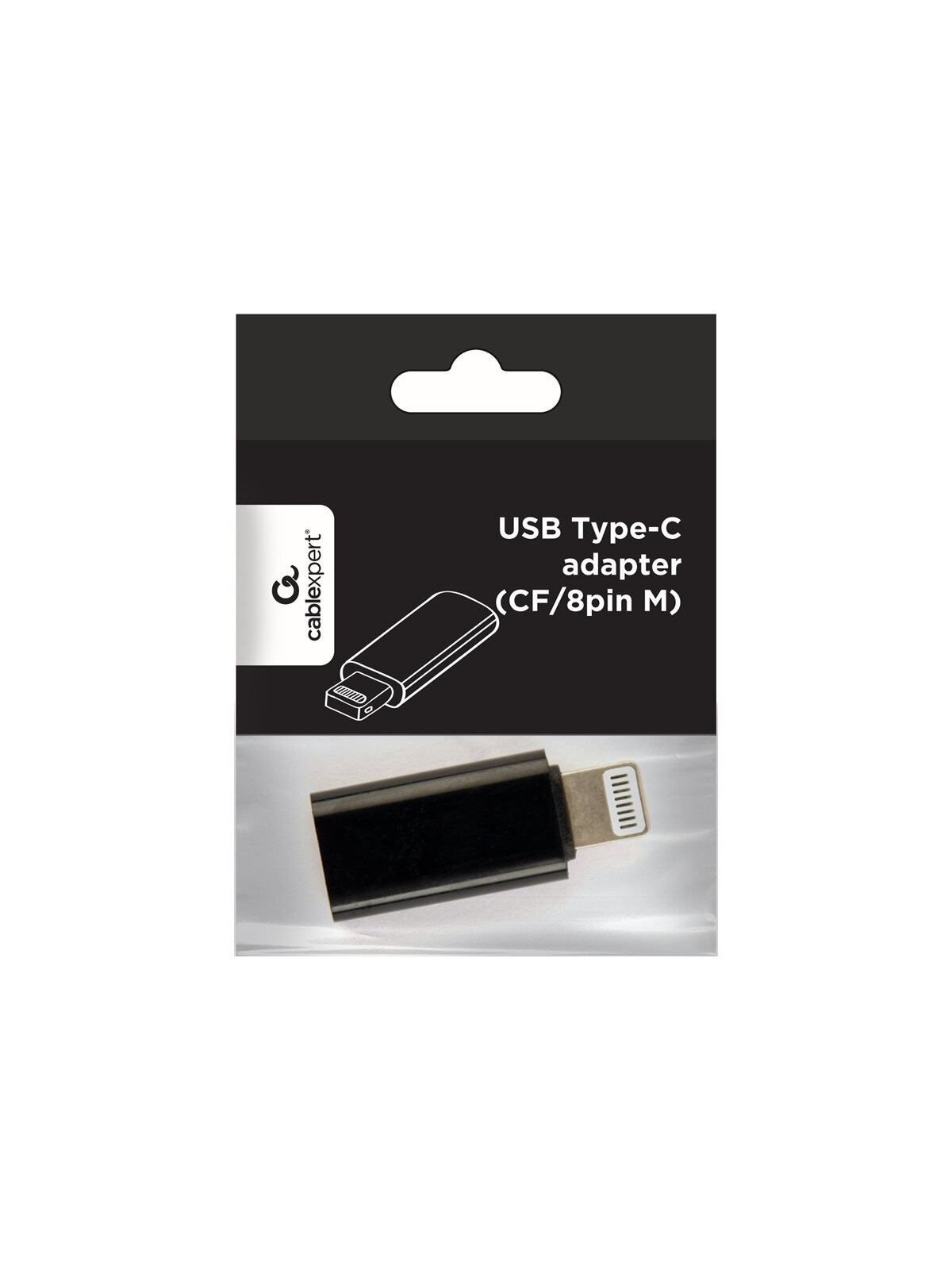 Cablexpert | USB Type-C adapter (CF/8pin M), Black 3