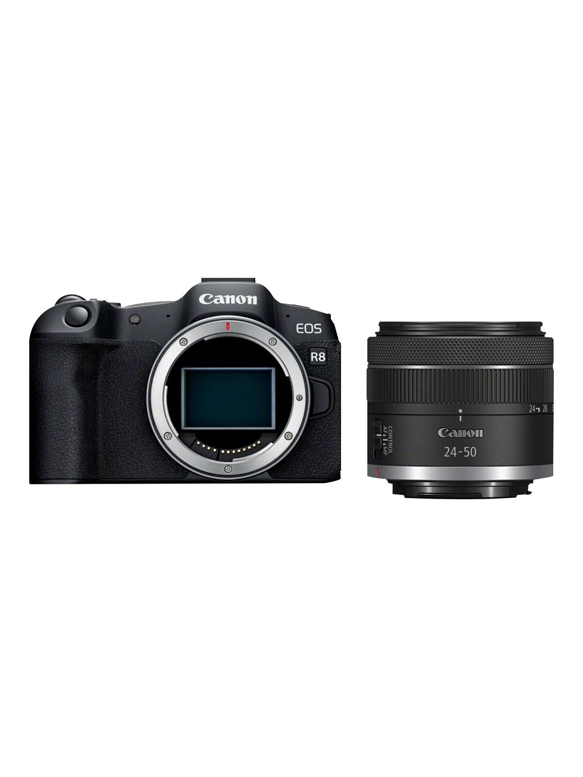Canon | EOS R8 Body + RF 24-50mm F4.5-6.3 IS STM (AIP) | Megapixel 24.2 MP | Image stabilizer | ISO sensitivity (max) 102400 | Display diagonal 3 " | Wi-Fi | Video recording | Automatic, manual | CMOS