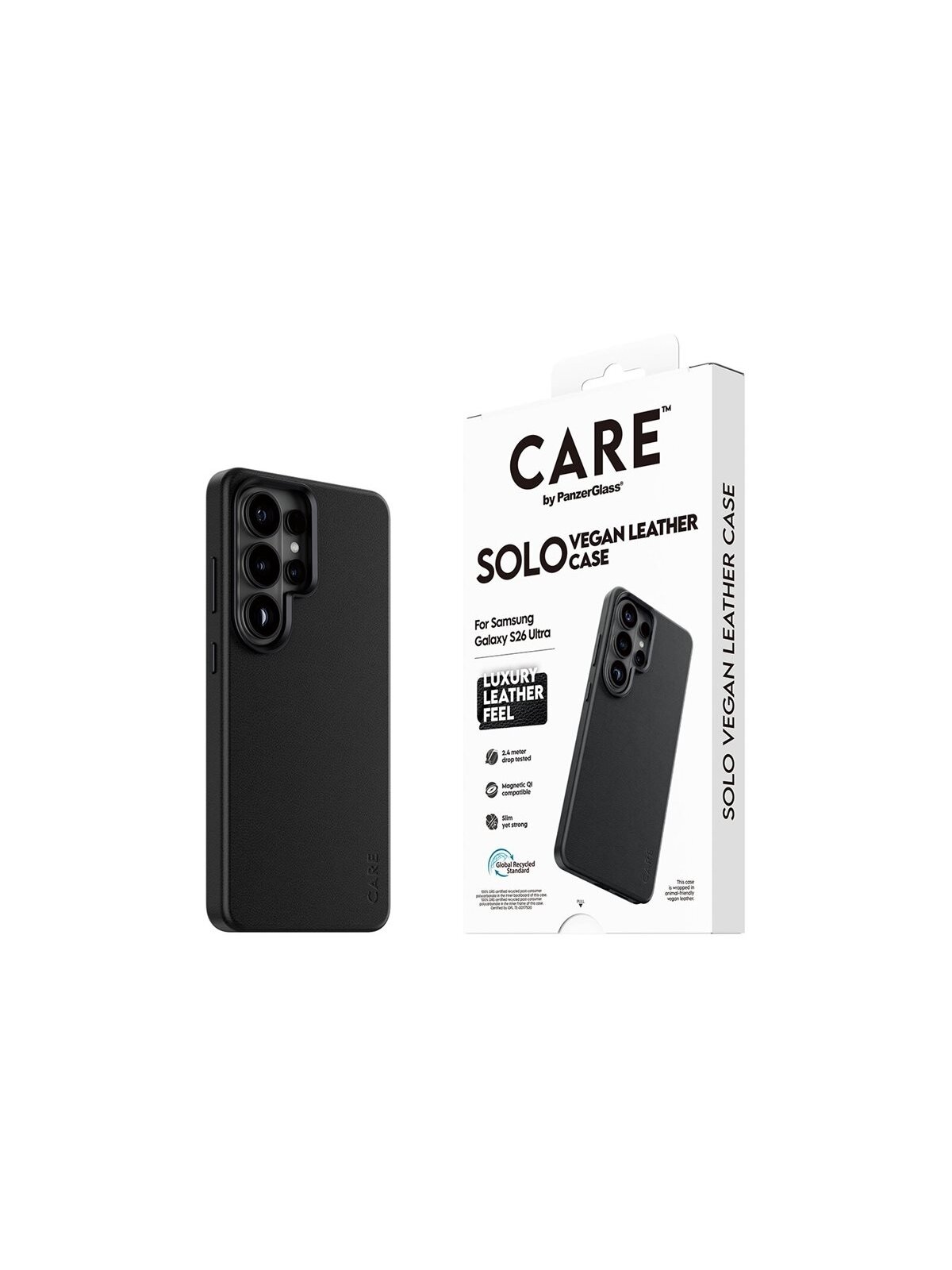 CARE by PanzerGlass Solo Case Black Samsung New Galaxy S26 Ultra | PanzerGlass 3 CARE by PanzerGlass Solo Case Black Samsung New Galaxy S26 Ultra | PanzerGlass 3