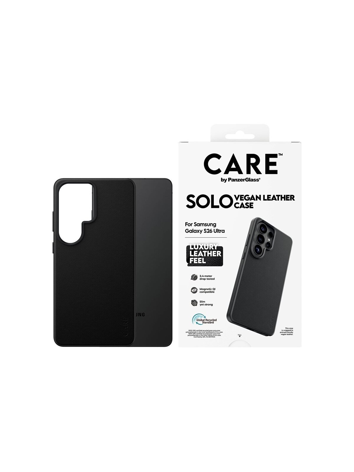 CARE by PanzerGlass Solo Case Black Samsung New Galaxy S26 Ultra | PanzerGlass CARE by PanzerGlass Solo Case Black Samsung New Galaxy S26 Ultra | PanzerGlass