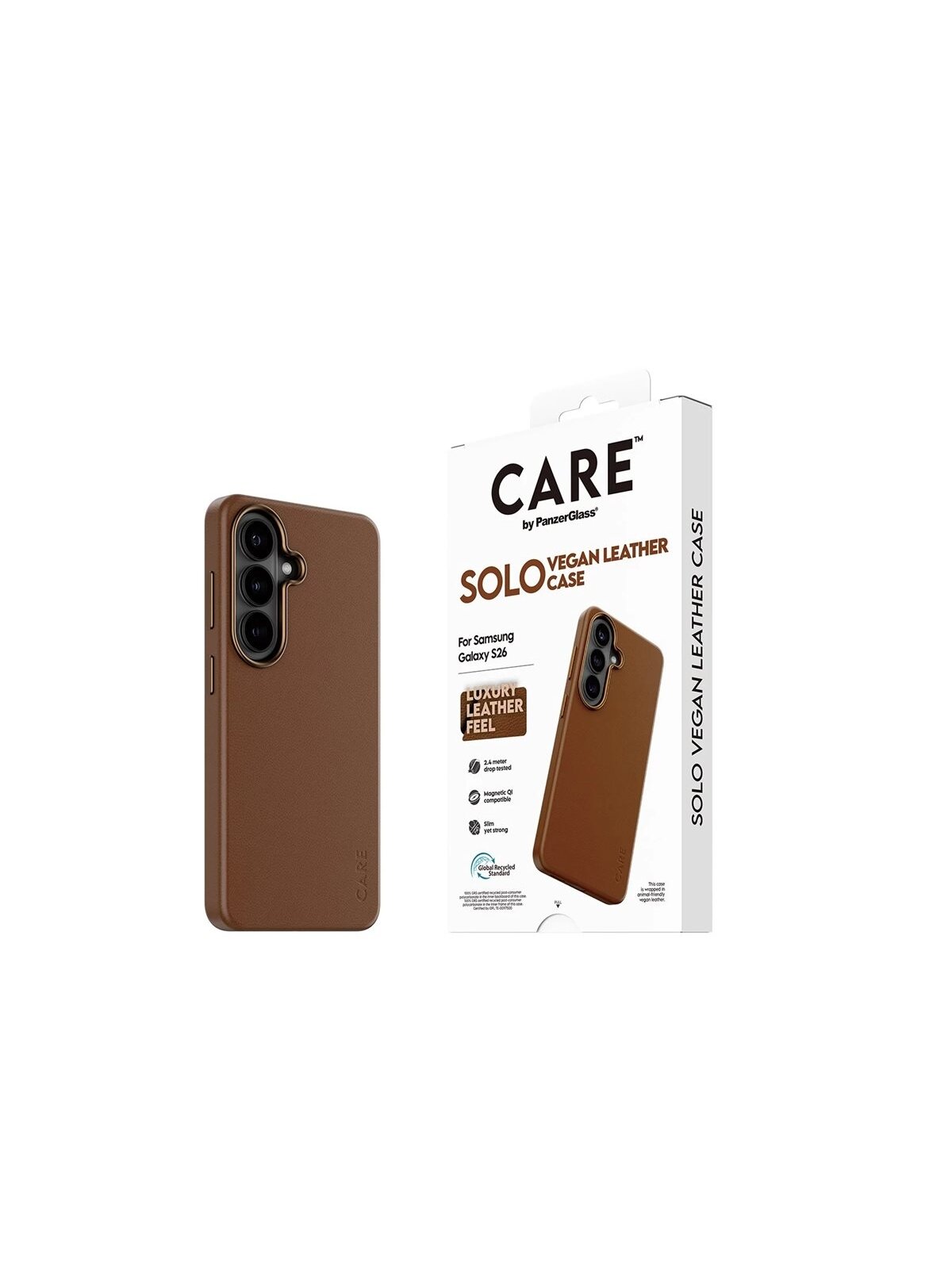 CARE by PanzerGlass Solo Case Brown Samsung New Galaxy S26 2 CARE by PanzerGlass Solo Case Brown Samsung New Galaxy S26 2