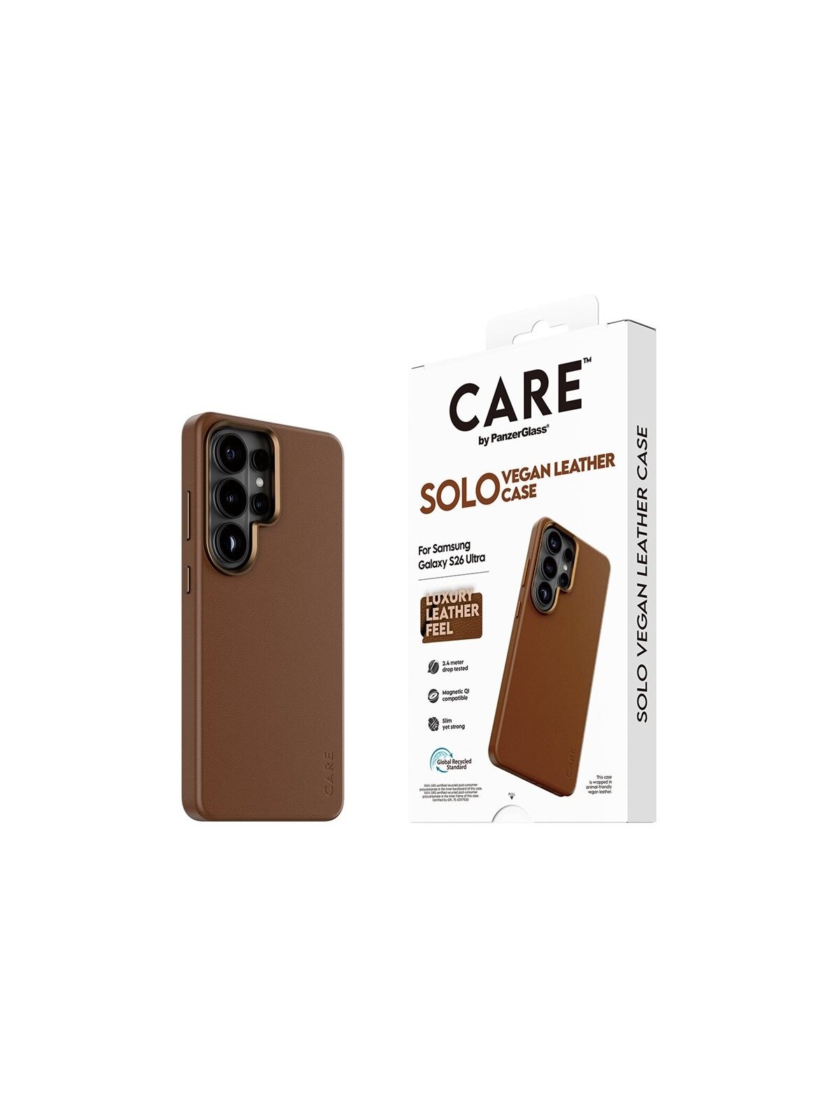 CARE by PanzerGlass Solo Case Brown Samsung New Galaxy S26 Ultra 2