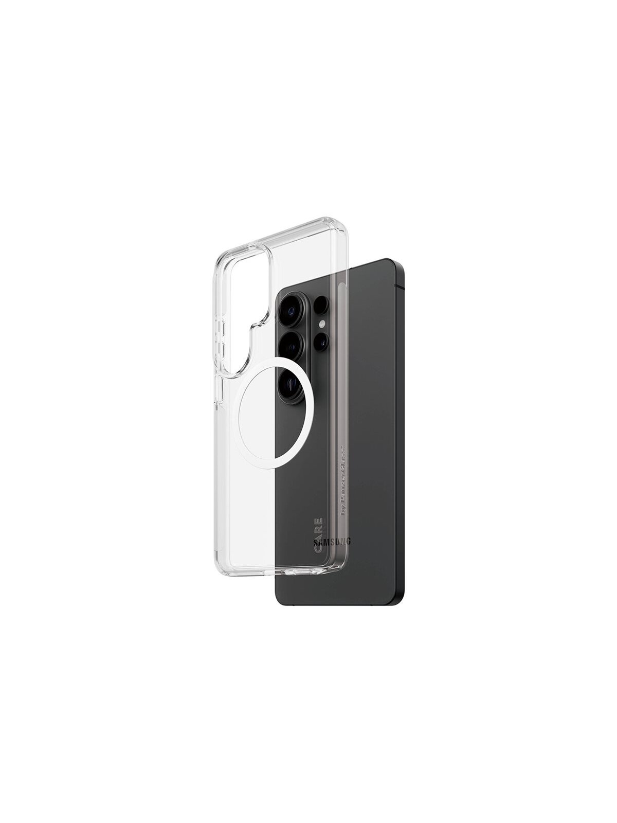 CARE by PanzerGlass Urban Explorer Case Transparent w. White Qi Samsung New Galaxy S26 Ultra | PanzerGlass