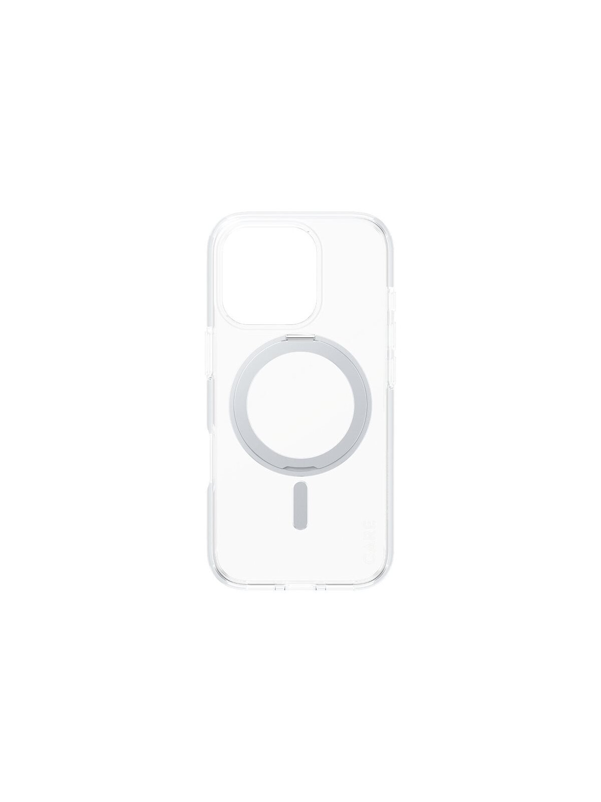 CARE Feature Case | Back cover | Apple | iPhone 16 PRO | Recycled plastic | Silver | Kickstand & MagSafe