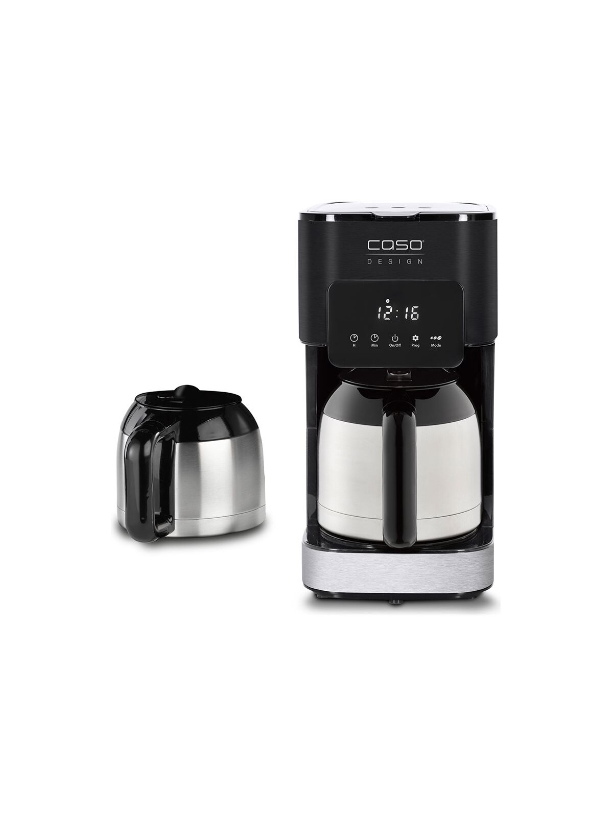 Caso | Coffee Maker with Two Insulated Jugs | Taste & Style Duo Thermo | Drip | 800 W | Black/Stainless Steel Caso | Coffee Maker with Two Insulated Jugs | Taste & Style Duo Thermo | Drip | 800 W | Black/Stainless Steel