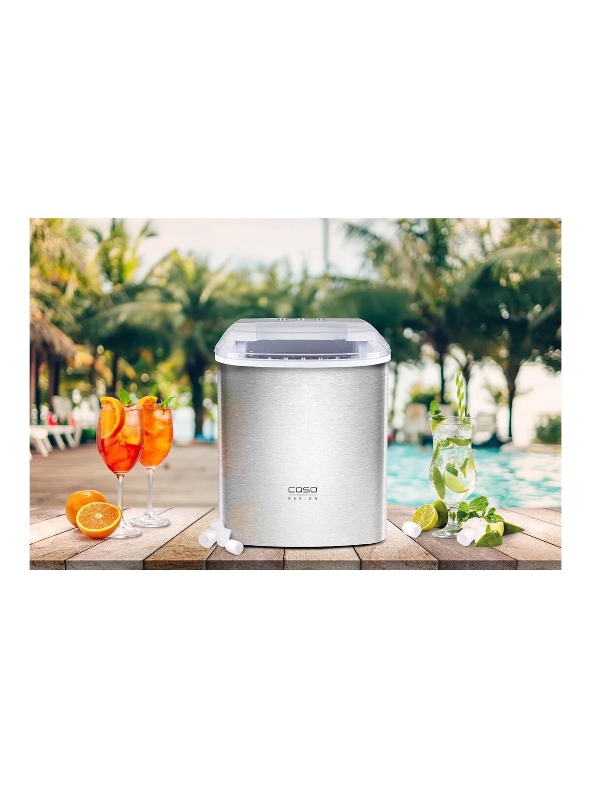 Caso | Ice cube machine | IceChef Pro | 120 W | Capacity 2.2 L | Stainless steel 2 Caso | Ice cube machine | IceChef Pro | 120 W | Capacity 2.2 L | Stainless steel 2