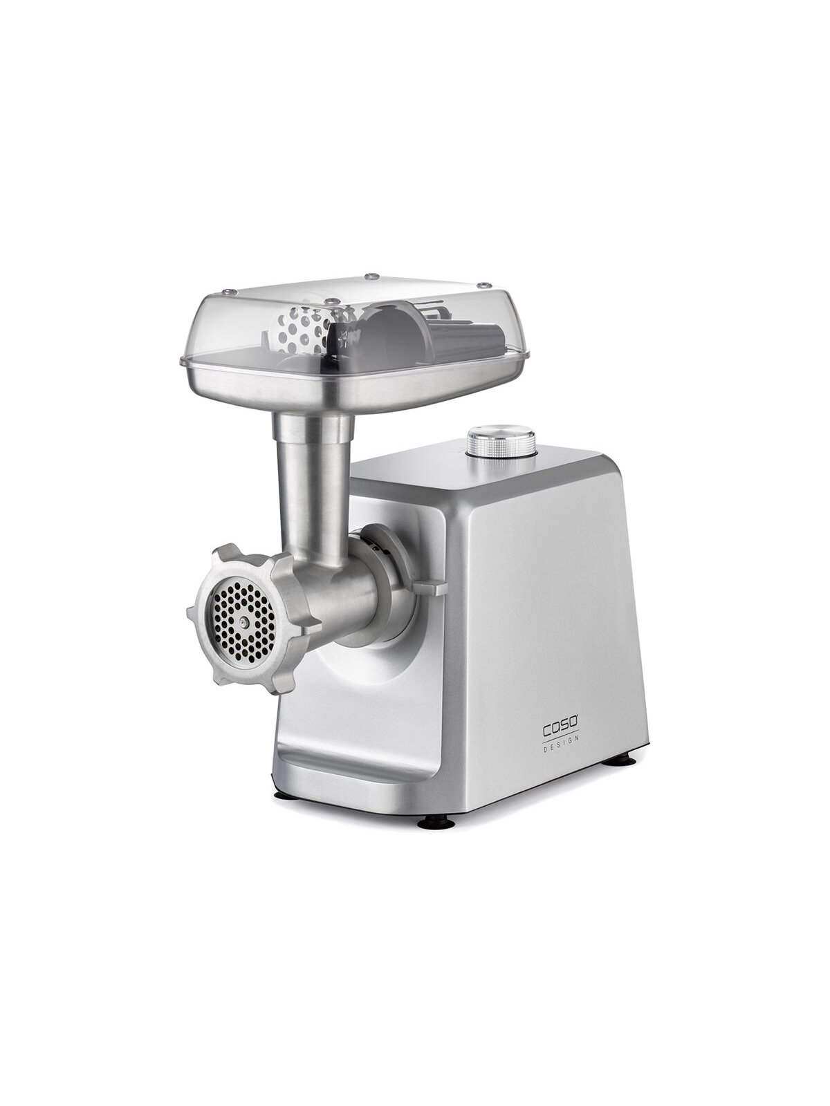 Caso | Meat Mincer | FW 2500 | Stainless Steel | 2500 W | Number of speeds 2 | Throughput (kg/min) 2.5 | 3 stainless steel cutting plates (3 mm, 5 mm and 8 mm), Sausage filler, Cookie attachment with 4 moulds, Stuffer Caso | Meat Mincer | FW 2500 | Stainless Steel | 2500 W | Number of speeds 2 | Throughput (kg/min) 2.5 | 3 stainless steel cutting plates (3 mm, 5 mm and 8 mm), Sausage filler, Cookie attachment with 4 moulds, Stuffer