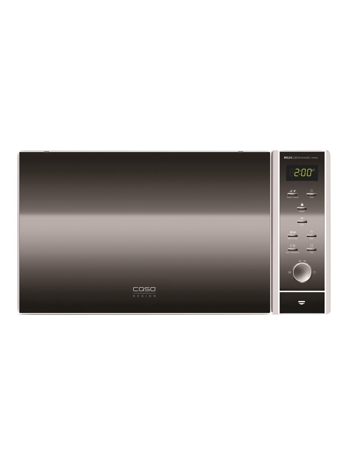 Caso | Microwave oven with Grill | MG 25 | Free standing | 900 W | Grill | Silver/Black