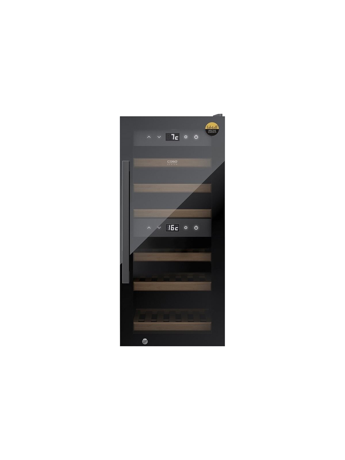 Caso | Smart Wine Cooler | WineExclusive 24 | Energy efficiency class G | Showcase | Bottles capacity 24 bottles | Cooling type Compressor technology | Black Caso | Smart Wine Cooler | WineExclusive 24 | Energy efficiency class G | Showcase | Bottles capacity 24 bottles | Cooling type Compressor technology | Black