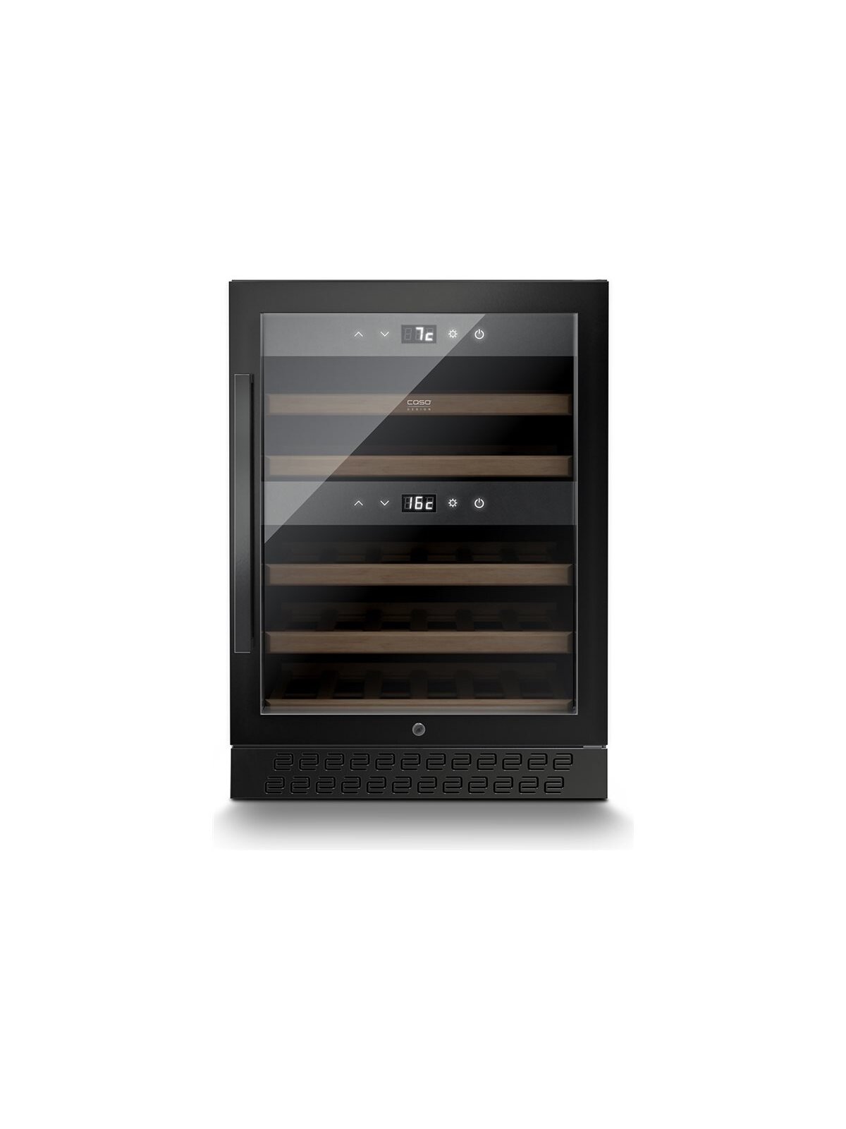 Caso | Wine cooler | WineChef Pro 40 | Energy efficiency class G | Showcase | Free standing | Bottles capacity 40 bottles | Cooling type Compressor technology | Black