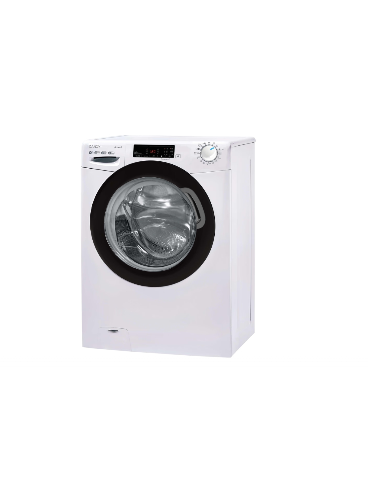 Candy Washing Machine | CSS 127TWB5/1-S | Energy efficiency class A | Front loading | Washing capacity 7 kg | 1200 RPM | Depth 54 cm | Width 60 cm | Display | 2-digit | Steam function | White 2 Candy Washing Machine | CSS 127TWB5/1-S | Energy efficiency class A | Front loading | Washing capacity 7 kg | 1200 RPM | Depth 54 cm | Width 60 cm | Display | 2-digit | Steam function | White 2