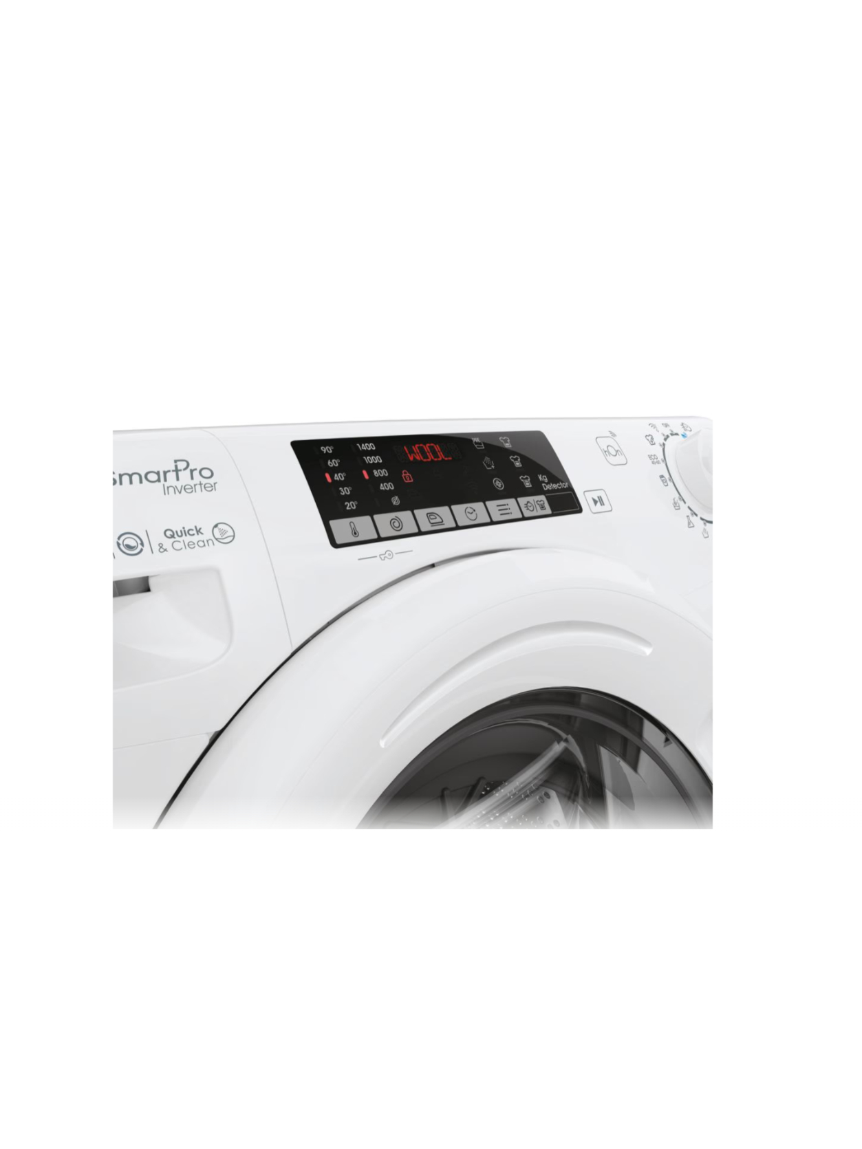 Candy | Washing Machine | CO 474TWM6/1-S | Energy efficiency class A | Front loading | Washing capacity 7 kg | 1400 RPM | Depth 49 cm | Width 60 cm | Digital | Wi-Fi | White 5