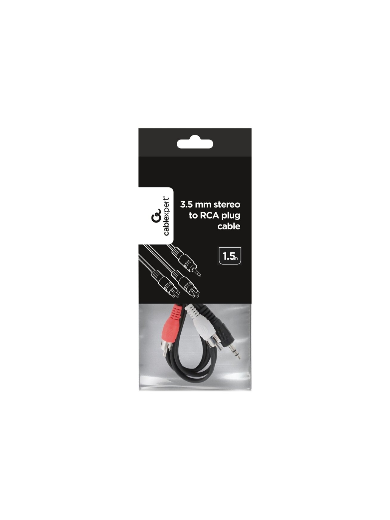 Cablexpert | 1.5m, 3.5mm/2xRCA, M/M | 3.5mm | 2 x RCA 2 Cablexpert | 1.5m, 3.5mm/2xRCA, M/M | 3.5mm | 2 x RCA 2