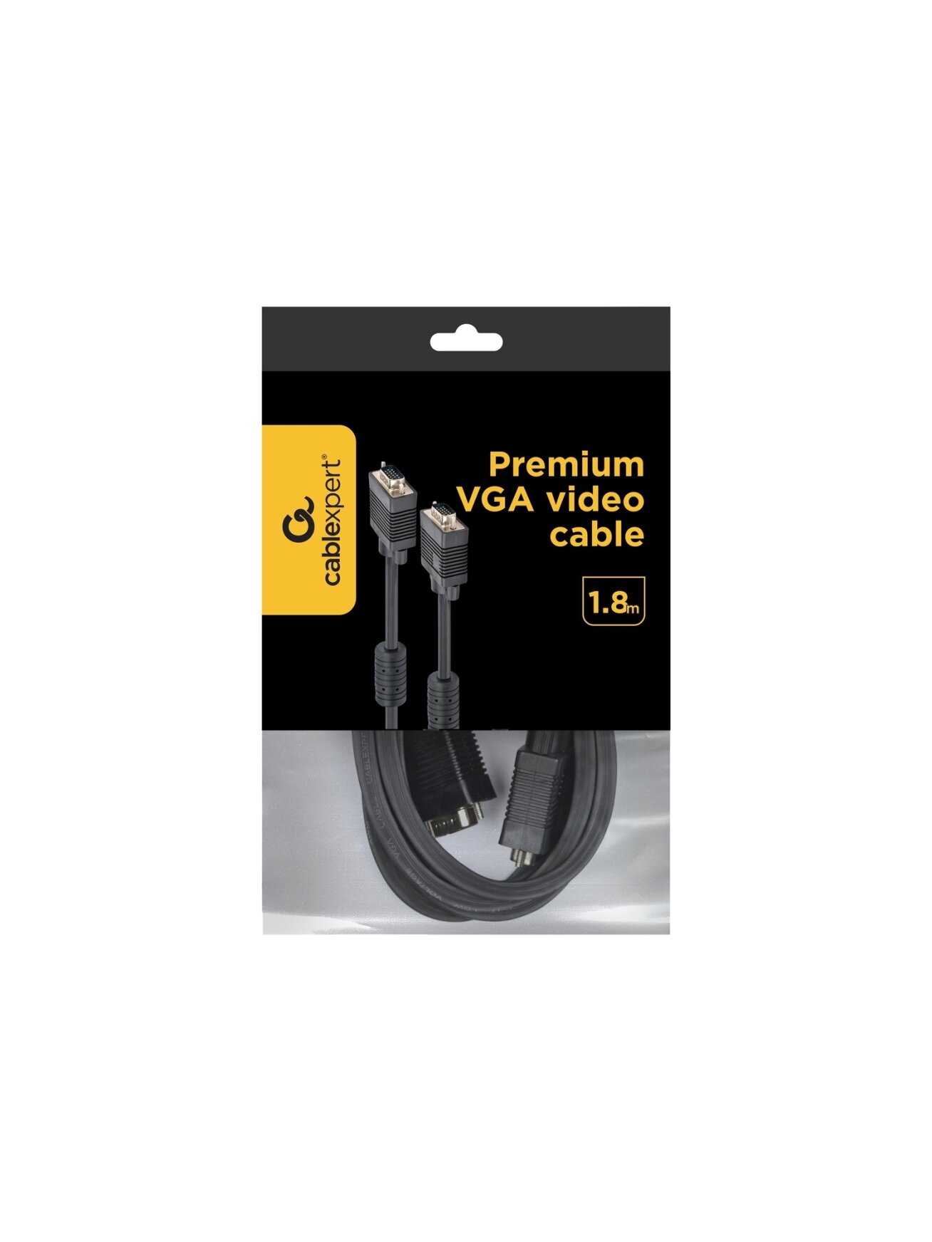 Cablexpert | 1.8m HD15 M/M | VGA (D-Sub) | VGA (D-Sub) | VGA to VGA | 1.8 m 5 Cablexpert | 1.8m HD15 M/M | VGA (D-Sub) | VGA (D-Sub) | VGA to VGA | 1.8 m 5