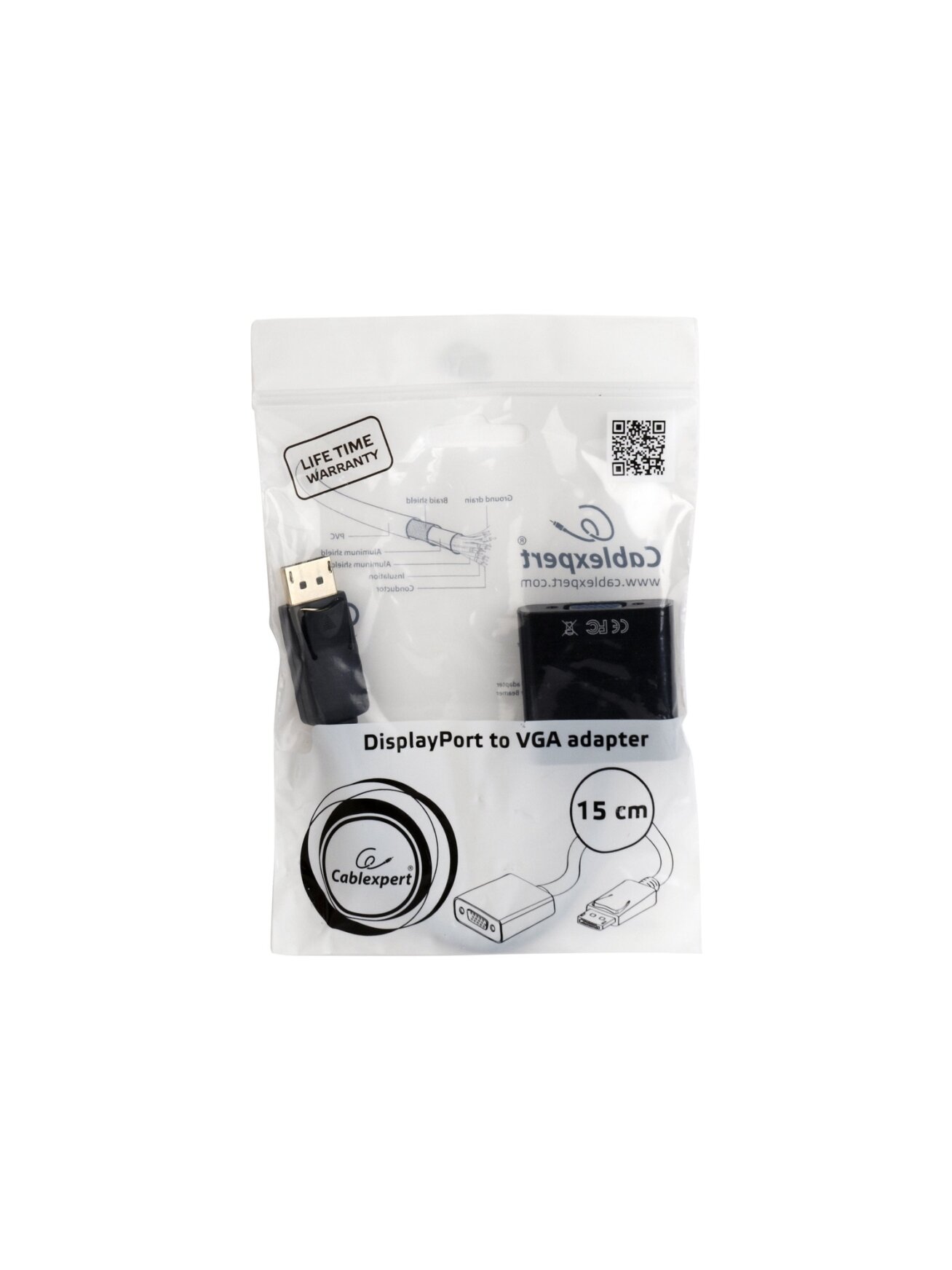 Cablexpert DisplayPort to VGA adapter cable, Black | Cablexpert 2 Cablexpert DisplayPort to VGA adapter cable, Black | Cablexpert 2