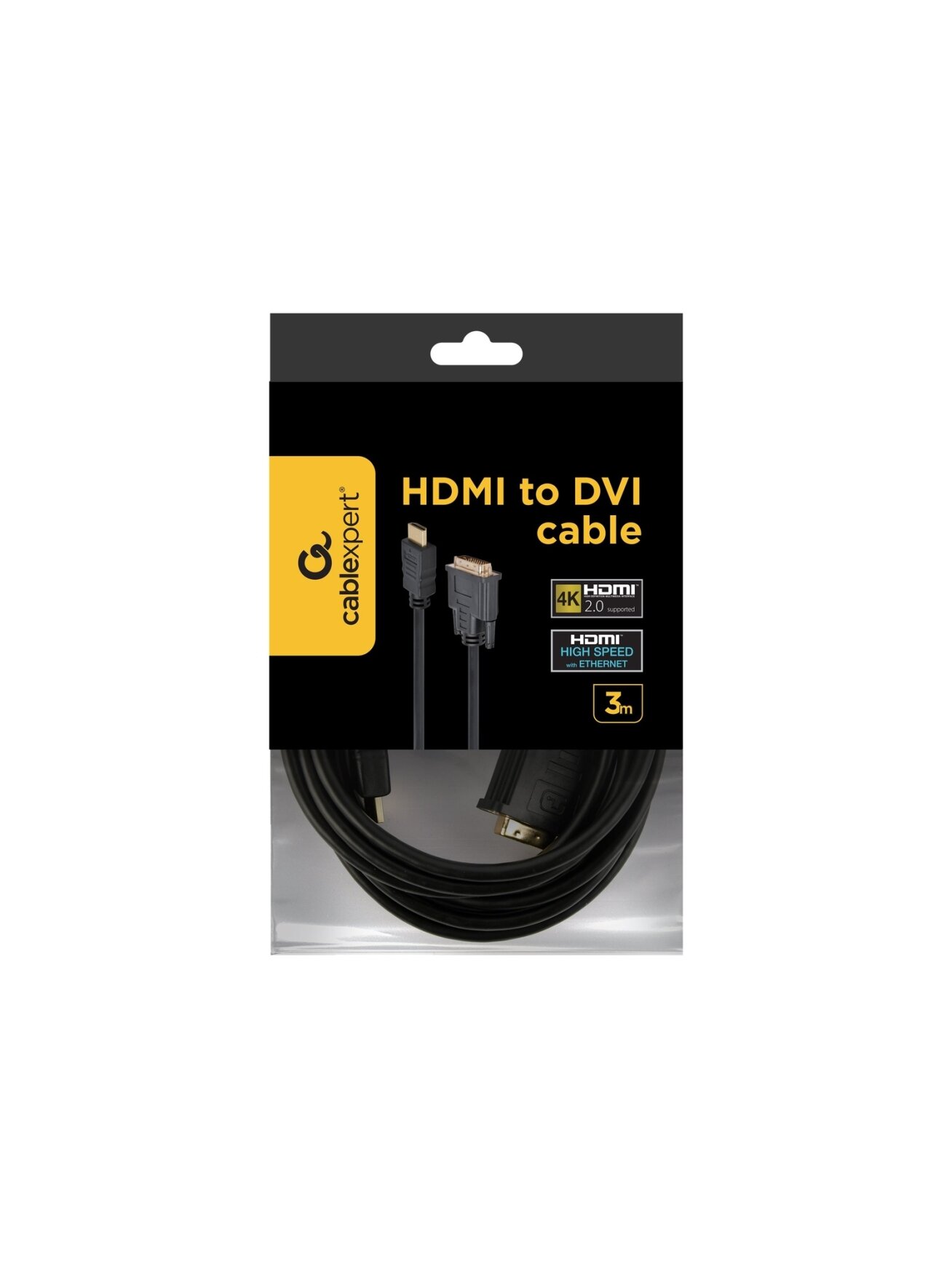 Cablexpert | HDMI to DVI | 3 m 4 Cablexpert | HDMI to DVI | 3 m 4