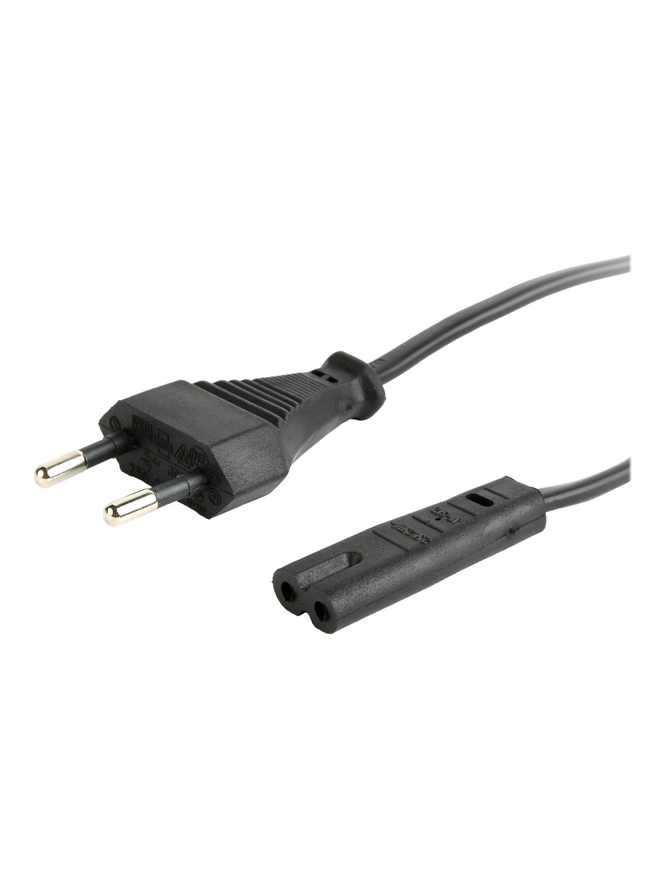 Cablexpert | Power cord (C7), VDE approved | PC-184-075-1.8M | Black | CEE 7/16 to C7 3