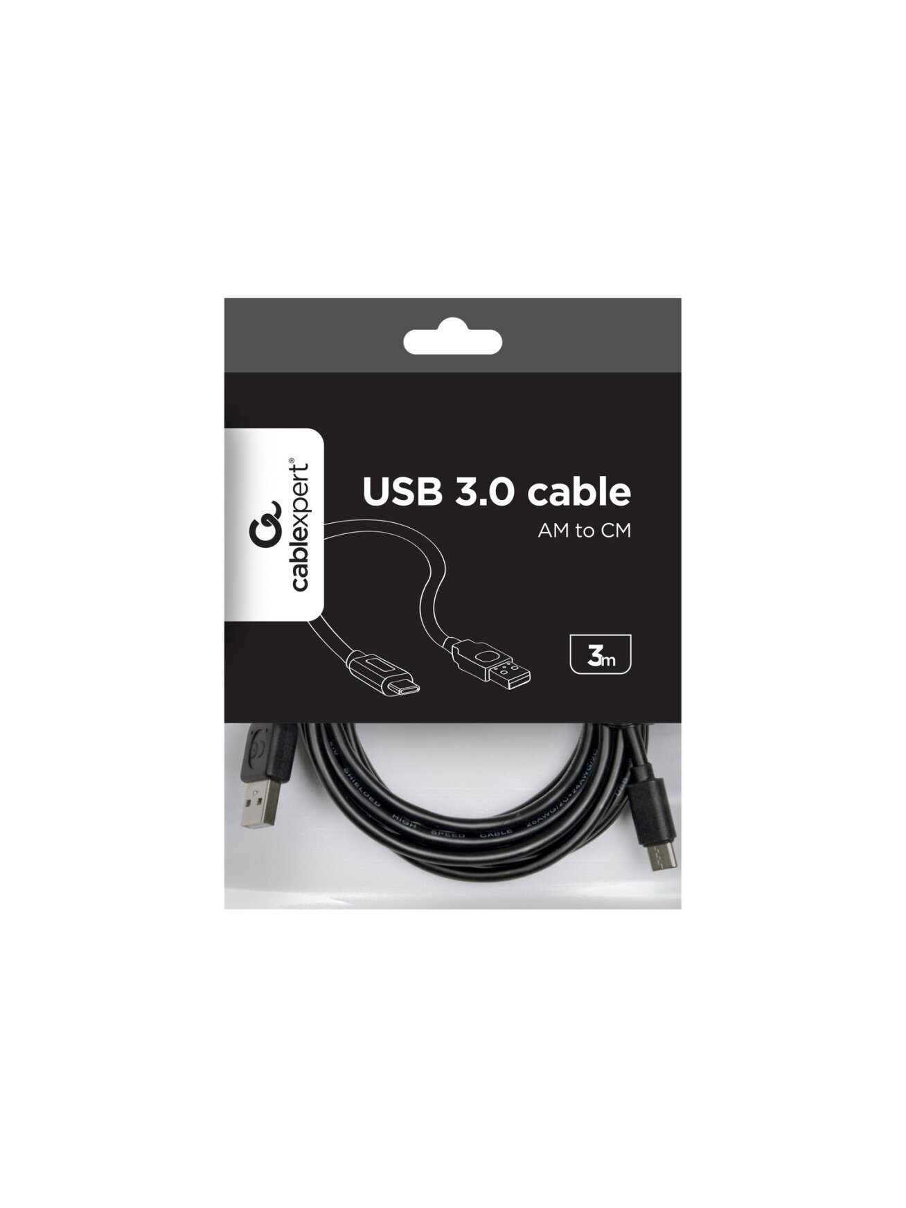 Cablexpert | USB 2.0 AM to Type-C cable (AM/CM), 3 m | USB-C to USB-A USB Type-C (male) | USB 2 AM (male) 3 Cablexpert | USB 2.0 AM to Type-C cable (AM/CM), 3 m | USB-C to USB-A USB Type-C (male) | USB 2 AM (male) 3