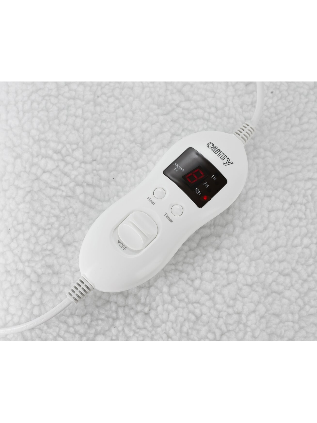 Camry | Electirc heating under-blanket with timer | CR 7421 | Number of heating levels 5 | Number of persons 2 | Washable | Remote control | Syntetic wood | 2 x 60 W | White 2 Camry | Electirc heating under-blanket with timer | CR 7421 | Number of heating levels 5 | Number of persons 2 | Washable | Remote control | Syntetic wood | 2 x 60 W | White 2