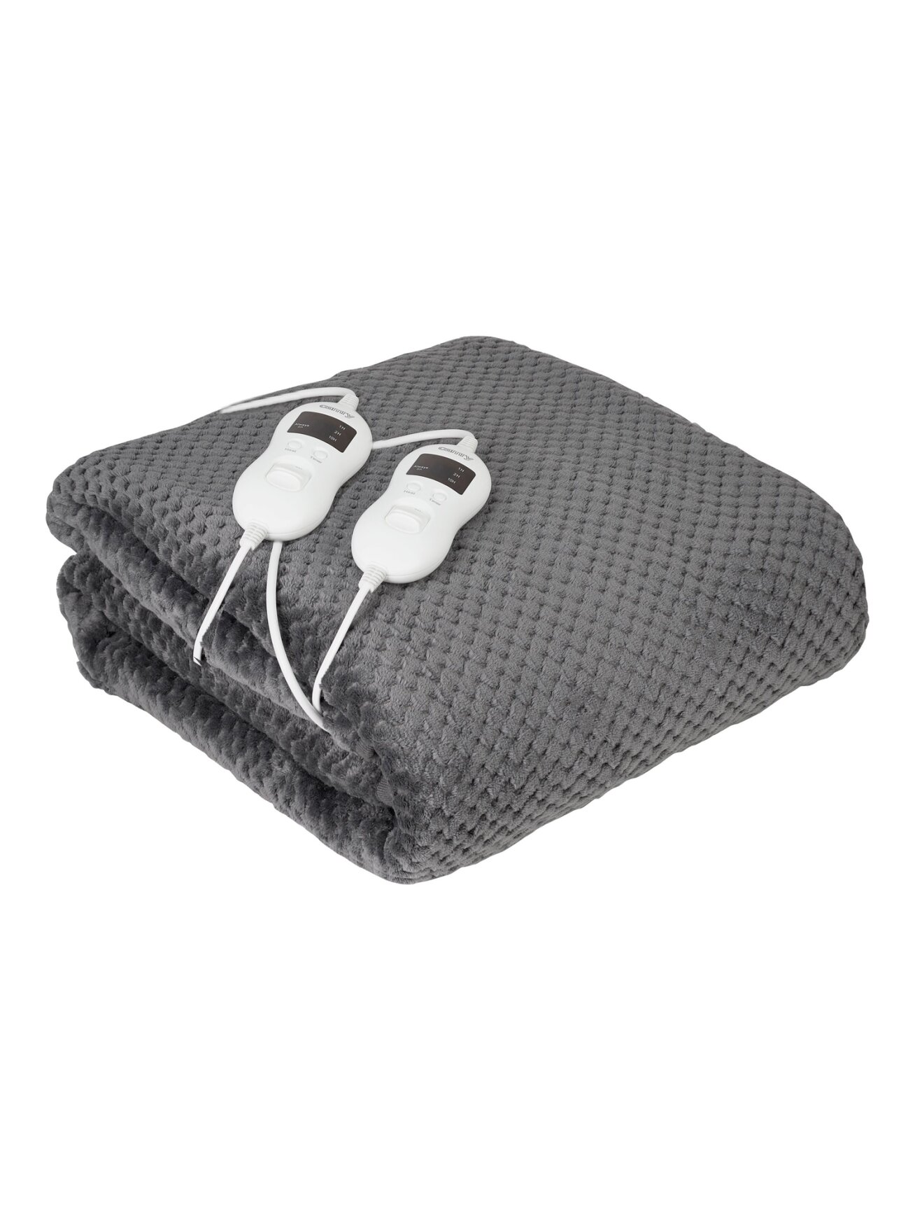 Camry | Electric Heated Blanket | CR 7417 | Number of heating levels 8 | Number of persons 2 | Washable | Remote control | Coral fleece/Polyester | 60 W | Grey