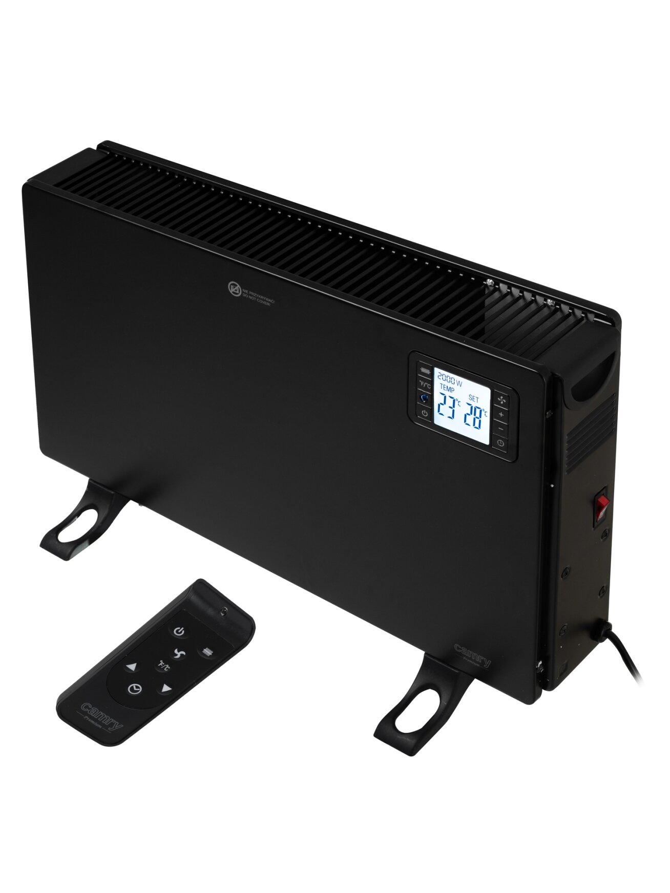Camry Fan Heater with Remote Control | CR 7739 | Convection Heater | 2000 W | Number of power levels 3 (750W/1250W/2000W) | Black 3 Camry Fan Heater with Remote Control | CR 7739 | Convection Heater | 2000 W | Number of power levels 3 (750W/1250W/2000W) | Black 3