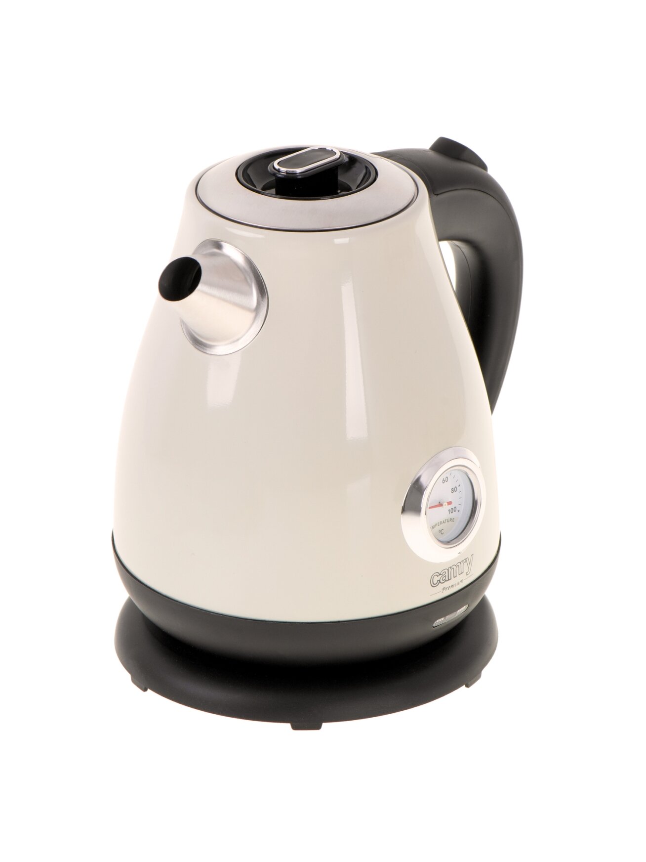 Camry | Kettle with a thermometer | CR 1344 | Electric | 2200 W | 1.7 L | Stainless steel | 360° rotational base | Cream 1 Camry | Kettle with a thermometer | CR 1344 | Electric | 2200 W | 1.7 L | Stainless steel | 360° rotational base | Cream 1